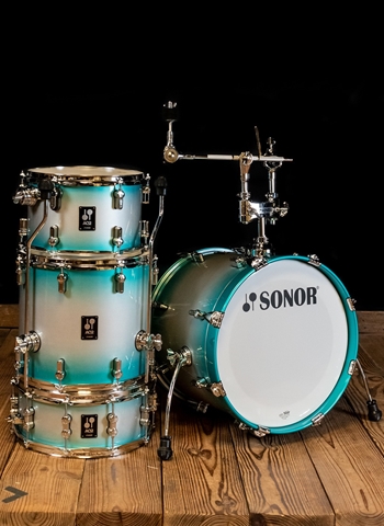 Sonor AQ2 Bop 4-Piece Drum Set - Aqua Sparkle Burst
