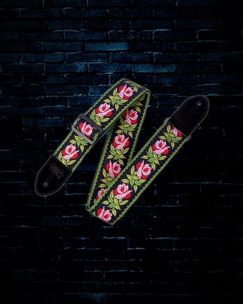 Levys 2" Print Series Woven Guitar Strap - Pink Rosa