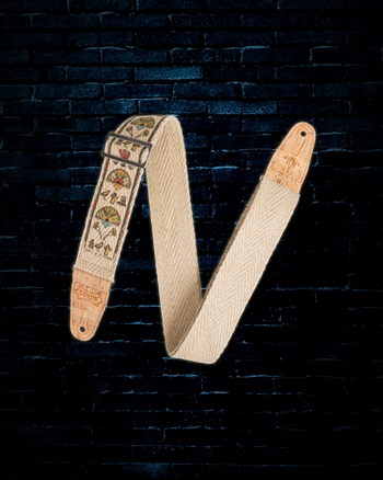 Levys 2" Print Series Hemp Webbing Guitar Strap - Egyptian