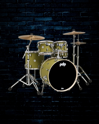 PDP Concept Maple 5-Piece Drum Set - Satin Olive