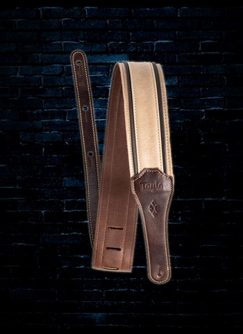 Taylor 2.5" Reflections Leather Guitar Strap - Spruce/Ebony