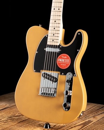 SQUIER Affinity Tele イエロー ストラップ、スタンド付き SQUIER Affinity Tele イエロー ストラップ、スタンド付き