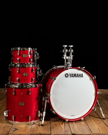 Yamaha Absolute Hybrid Maple 4-Piece Drum Set - Red Autumn