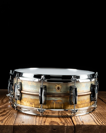 Ludwig LB454R - 5"x14" Raw Brass Phonic Snare Drum