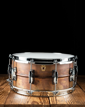 Ludwig LC663 - 6.5"x14" Raw CopperPhonic Snare Drum