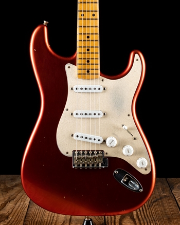 Fender Custom Shop 55 Dual-Mag Journeyman Relic Stratocaster - Super Faded Candy Apple Red