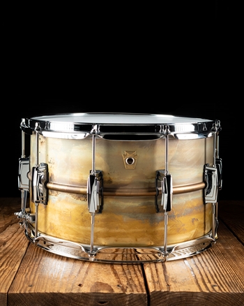 Ludwig LB484R 8"x14" Raw Brass Phonic Snare Drum