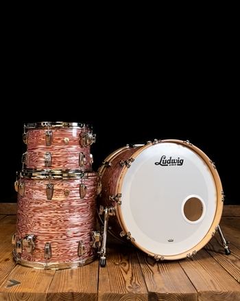 Ludwig Classic Maple FAB 3-Piece Drum Set - Vintage Pink Oyster
