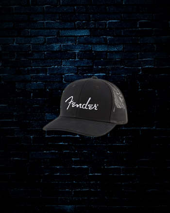 Fender Silver Logo Snapback Trucker Hat