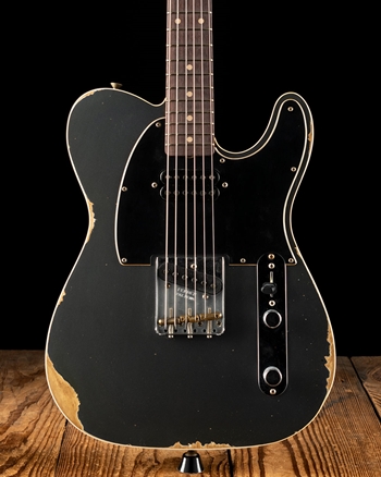 Fender Custom Shop HS Relic Tele - Aged Charcoal Frost Metallic