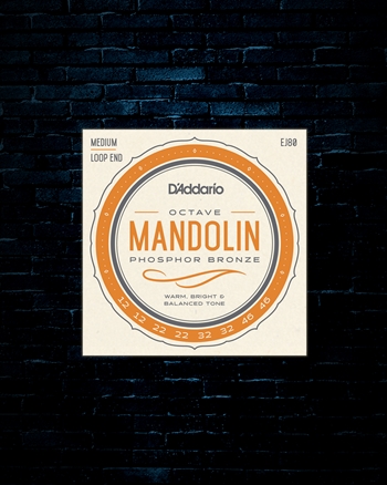 D'Addario EJ80 Phosphor Bronze Octave Mandolin Strings - Medium (12-46)