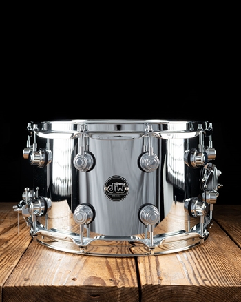 DW 8"x14" Performance Series Chrome Over Steel Snare Drum