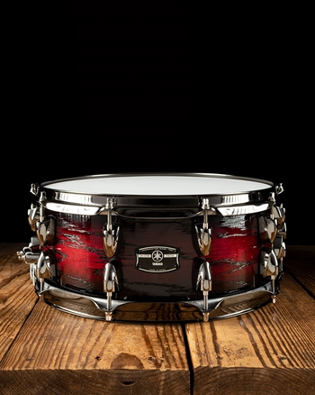 Yamaha 5.5"x14" Live Custom Hybrid Oak Snare Drum - Uzu Magma Sunburst
