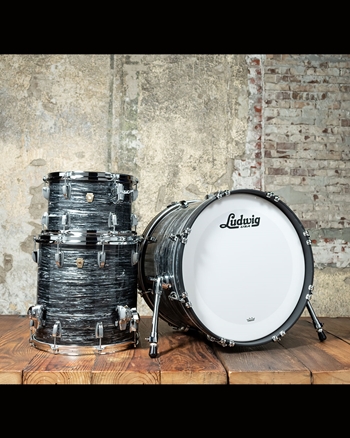 Ludwig Classic Maple Downbeat 3-Piece Drum Set - Vintage Black Oyster