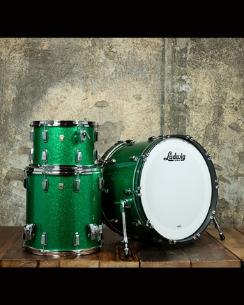 Ludwig Classic Maple 3-Piece Drum Set - Green Sparkle