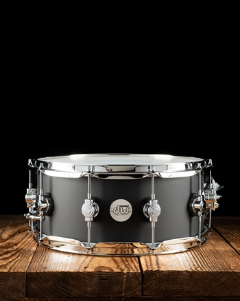 Drum Workshop 6"x14" Design Series Snare Drum - Black Satin