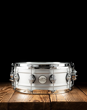 Drum Workshop 5.5"x14" Design Series Matte Aluminum Chrome Snare Drum