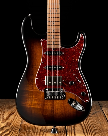 Suhr Classic S Custom Figured Koa/Roasted Alder - 2 Tone Tobacco Burst