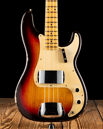 Fender Custom Shop Limited Edition Relic "P" Jazz Bass - Chocolate 3-Color Sunburst