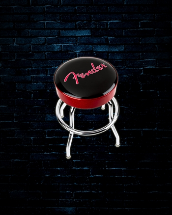 Fender Red Sparkle Logo 24" Barstool
