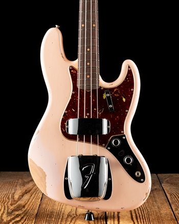 Fender Custom Shop Time Machine '61 Heavy Relic Jazz Bass - Super Faded Aged Shell Pink
