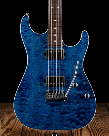 Suhr Standard Custom Quilt Maple/Mahogany - Trans Whale Blue