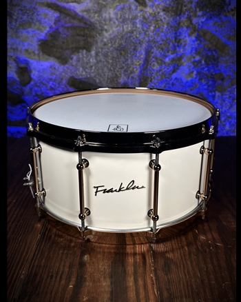 Franklin 6.5"x14" Maple Snare Drum - Matte White*USED*
