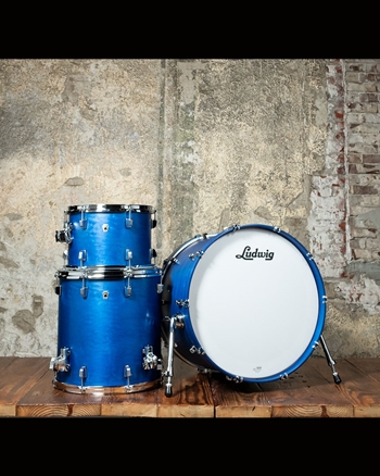 Ludwig NeuSonic Fab 3-Piece Drum Set - Satin Royal Blue