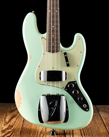 Fender Custom Shop Limited Edition 1964 Relic Jazz Bass - Aged Surf Green
