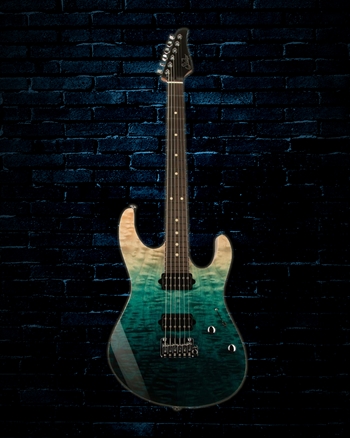 Suhr Modern Set Neck Limited Edition - Teal Fade