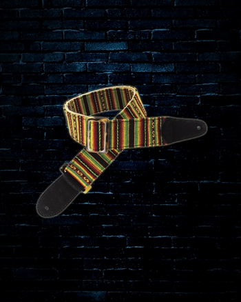 Henry Heller 2" Peruvian Inca Fabric Guitar Strap - Reggae