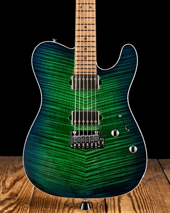 Suhr Modern T Custom Chevron Flame Maple/Swamp Ash - Burst