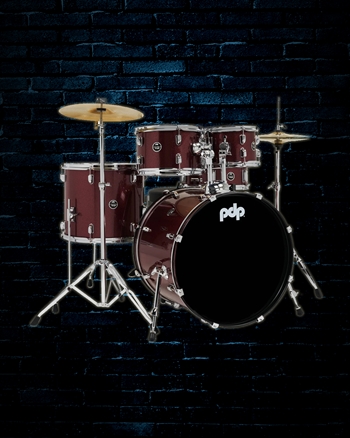 PDP Centerstage 5-Piece Drum Set - Ruby Red Sparkle