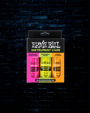 Ernie Ball Instrument Care Kit w/Microfiber Cloth