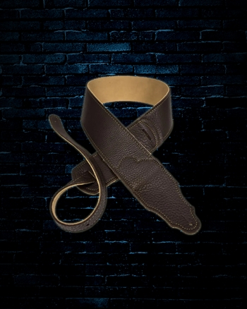 Franklin Straps 2.5" Original Glove Leather Guitar Strap - Chocolate