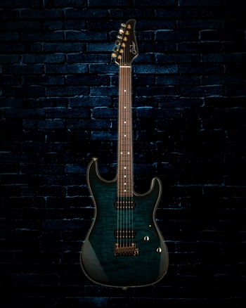 Suhr Limited Edition Standard Thin Burst - Trans Teal
