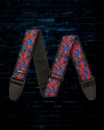 Dunlop Jimi Hendrix Blacklight Love Drops Guitar Strap - Pink