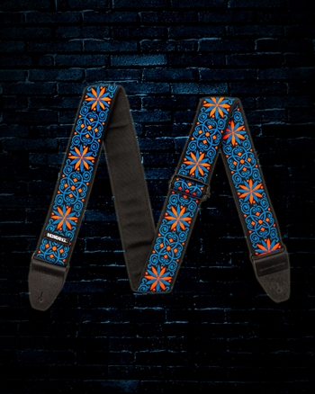 Dunlop Jimi Hendrix Blacklight Fillmore Guitar Strap - Blue