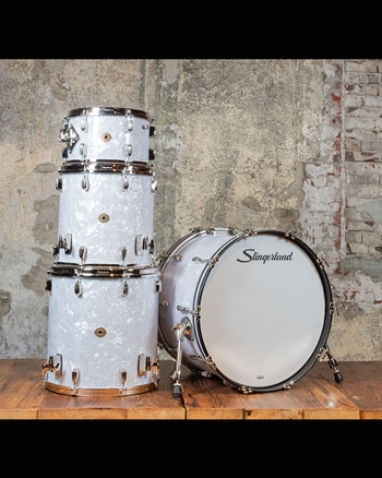 Slingerland Radio King 4-Piece Drum Set - White Marine Pearl