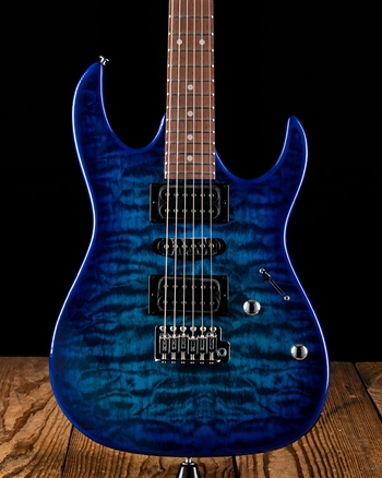 Ibanez GRX70QA RG Gio - Transparent Blue Burst