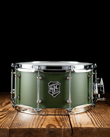 SJC Drums 6.5"x14" Navigator Snare Drum - Deep Olive Green