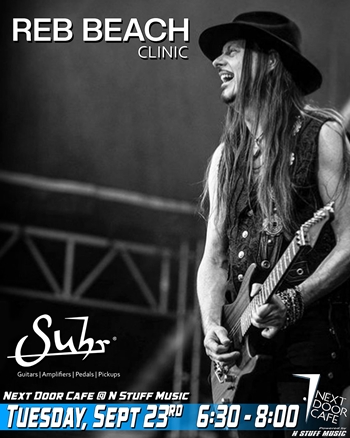 N Stuff Music Presents Reb Beach Clinic @ Next Door Cafe