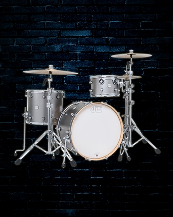 Drum Workshop Limited Edition Design Series 3-Piece Drum Set - Titanium Satin