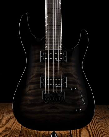 Jackson JS Series Dinky Arch Top JS22Q-7 DKA HT - Transparent Black Burst