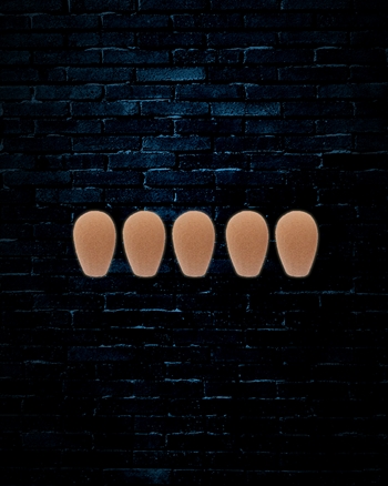 Galaxy Audio Replacement Windscreens for HSD/H Headset Mics (5 Pack) - Beige