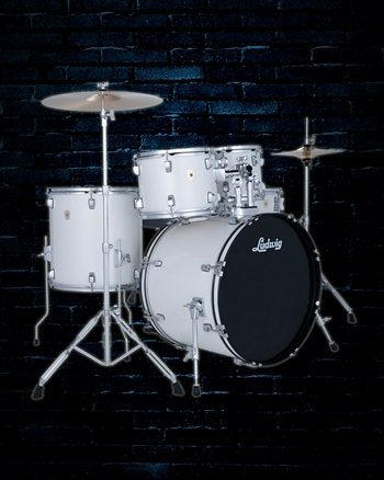 Ludwig Accent Series Drive 5-Piece Drum Set -Snow Dust