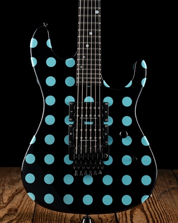 Kramer Nightswan Reissue - Black/Blue Polka Dot *USED*