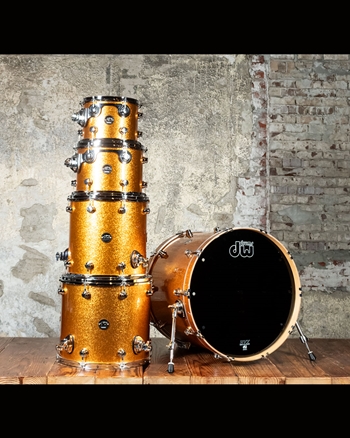 Drum Workshop Performance Series 5-Piece Drum Set - Gold Sparkle *USED*