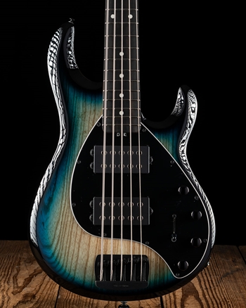 Ernie Ball Music Man StingRay Special 5 HH - Mean Blue Burst