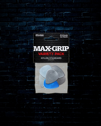 Dunlop Max-Grip Variety Pack Nylon Standard Guitar Picks (12 Pack)